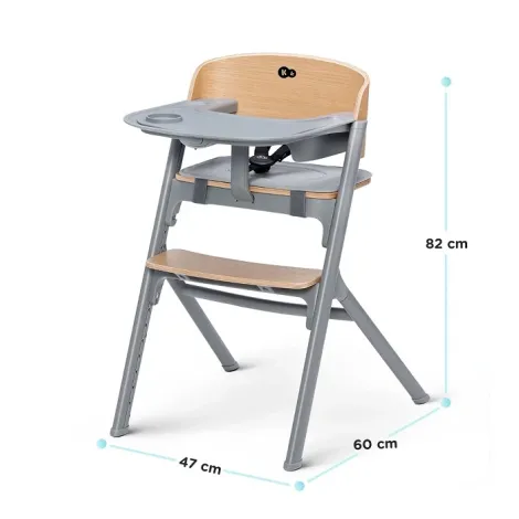Kinderkraft Livy - krzesełko do karmienia 3w1, zestaw z akcesoriami | Wood - 10